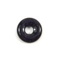 dunkelblauer glitzernder Blaufluss Donut 20 mm