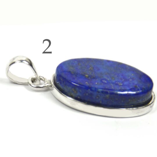 blauer Anhänger Lapislazuli in 925er Silber