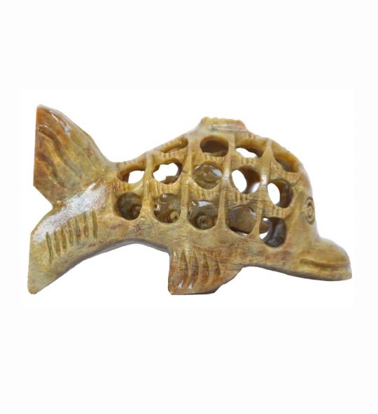 Delfin Undercut 7,5 cm aus Speckstein.