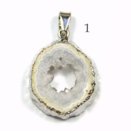 Achat Geode versilbert Abb. 1 Rückseite