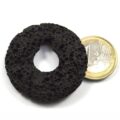 Lava Donut 4 cm mit 1 Euro Stück