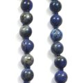 Lapislazuli Kugelkette Ausschnitt nah