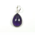 Edelstein Tropfenanhänger Silber Amethyst