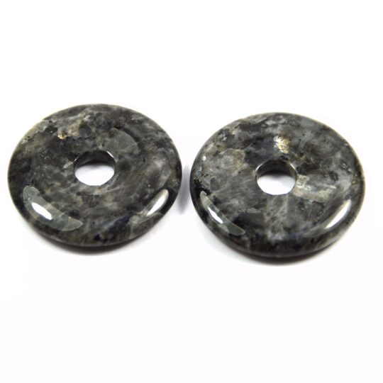 Larvikit Granit Donut Durchmesser ca. 4 cm Bohrung ca. 9 mm