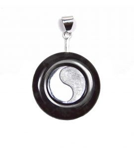 Sardonyx Donut 30 mm an Donuthalter Yin Yang