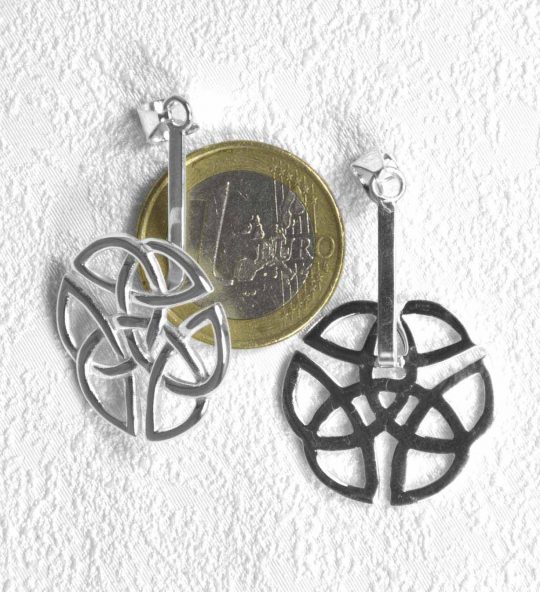 Keltischer Knoten Donuthalter Silber für 30 mm und 40 mm Donuts