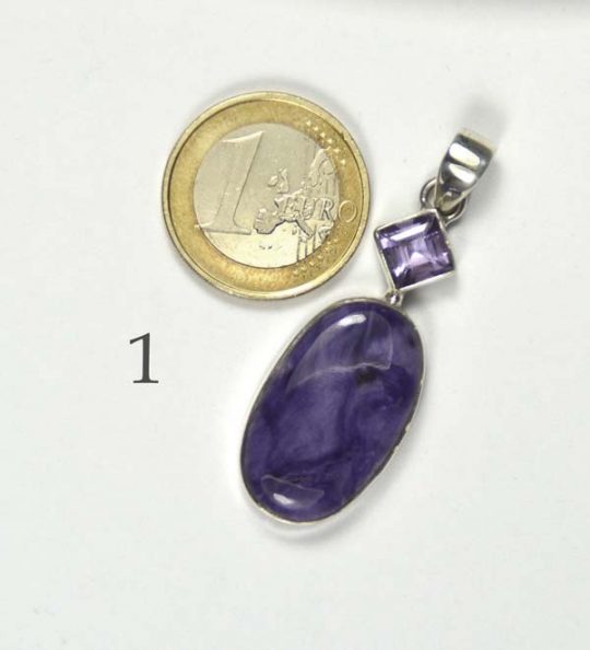 Charoit und Amethyst in 925er Silber