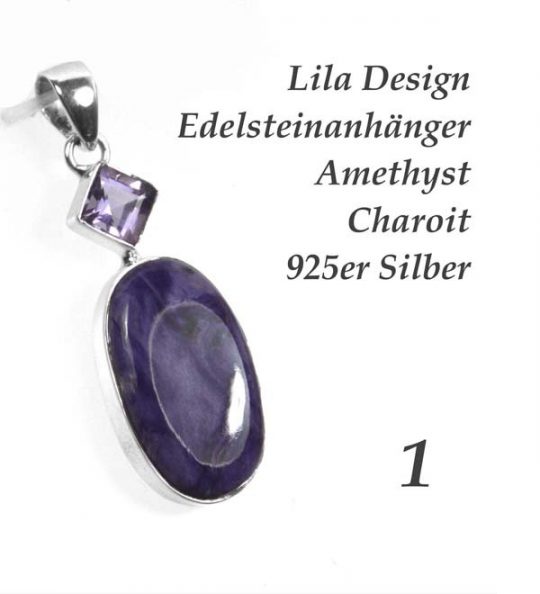 Charoit und Amethyst in 925er Silber