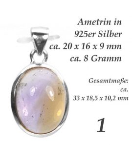 Ametrin Edelsteinanhänger Abbildung 1