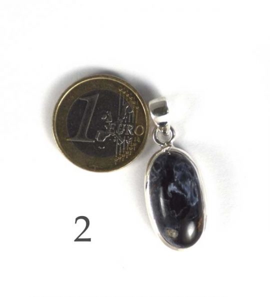 Schöner Edelsteinanhänger Pietersit in 925er Silber