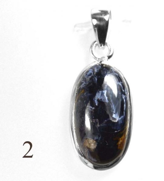 Schöner Edelsteinanhänger Pietersit in 925er Silber