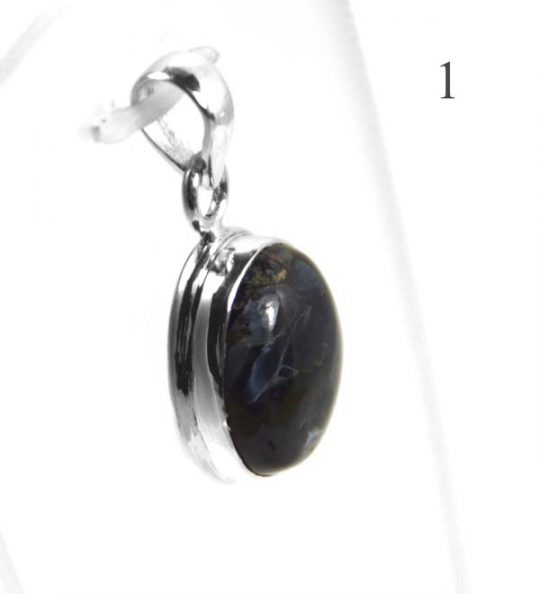 Schöner Edelsteinanhänger Pietersit in 925er Silber