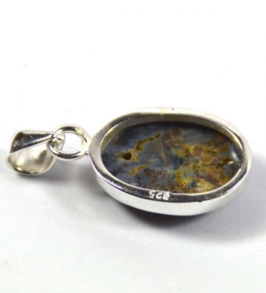 Schöner Edelsteinanhänger Pietersit in 925er Silber