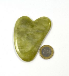 Gua Sha-Herzstein aus Jade