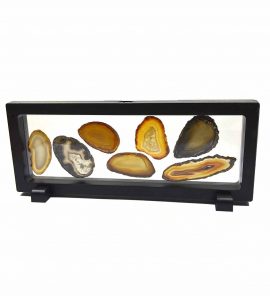 Achatscheiben Schaukasten