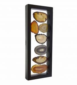 Achatscheiben Schaukasten