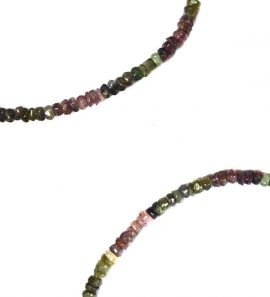 Turmalin Kette multicolor facettiert ca. 45 cm ab