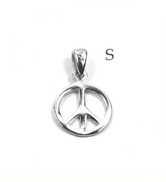 Anhänger Symbol Peace 925 Silber rhodiniert