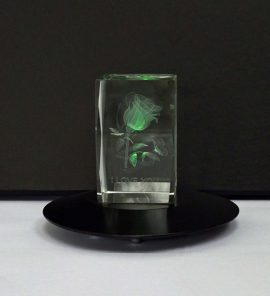 Farbwechsellicht Sockel Ufo mit Stopp Funktion in silber und schwarz