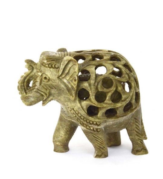 Elefant Undercut 10 cm aus Speckstein