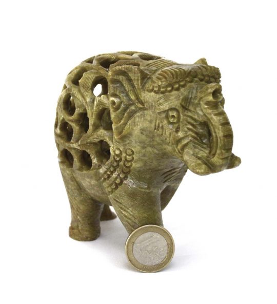 Elefant Undercut 10 cm aus Speckstein