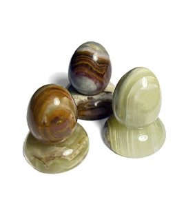 Ei aus Onyx Marmor ab