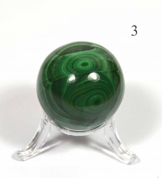 grüne Malachit Kugel ca. 4 cm