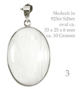 Skolezit Edelsteinanhänger