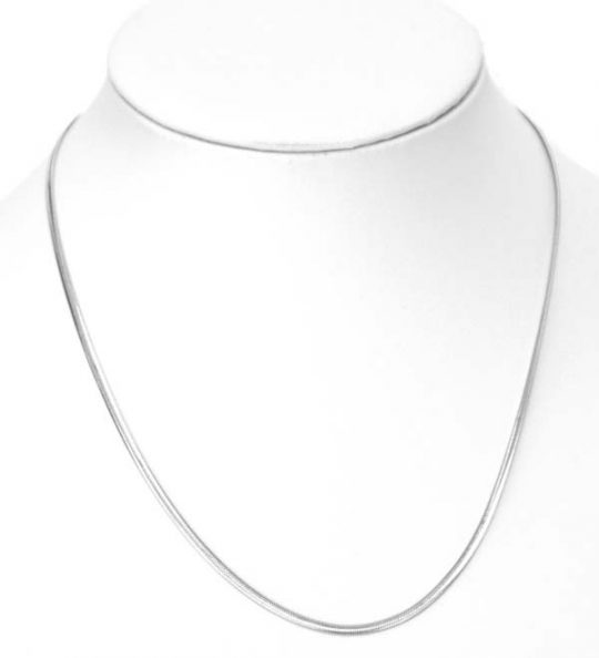 Schlangenkette aus Edelstahl Breite ca. 1,5 mm Länge ca. 45 cm