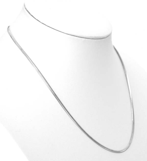 Schlangenkette schmal aus Edelstahl ca. 45 cm