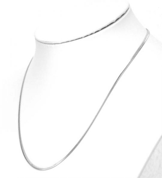 Schlangenkette aus Edelstahl Breite ca. 1,5 mm Länge ca. 45 cm