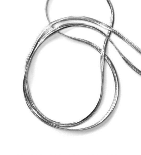 Schlangenkette aus Edelstahl Breite ca. 1,5 mm Länge ca. 45 cm