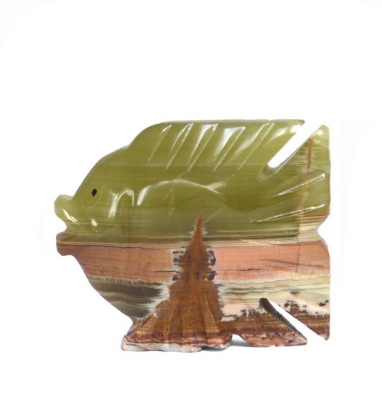 Fisch aus Onyx Marmor ca. 7,5 cm