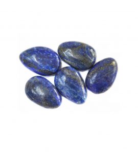 Lapislazuli Trommelstein gebohrt