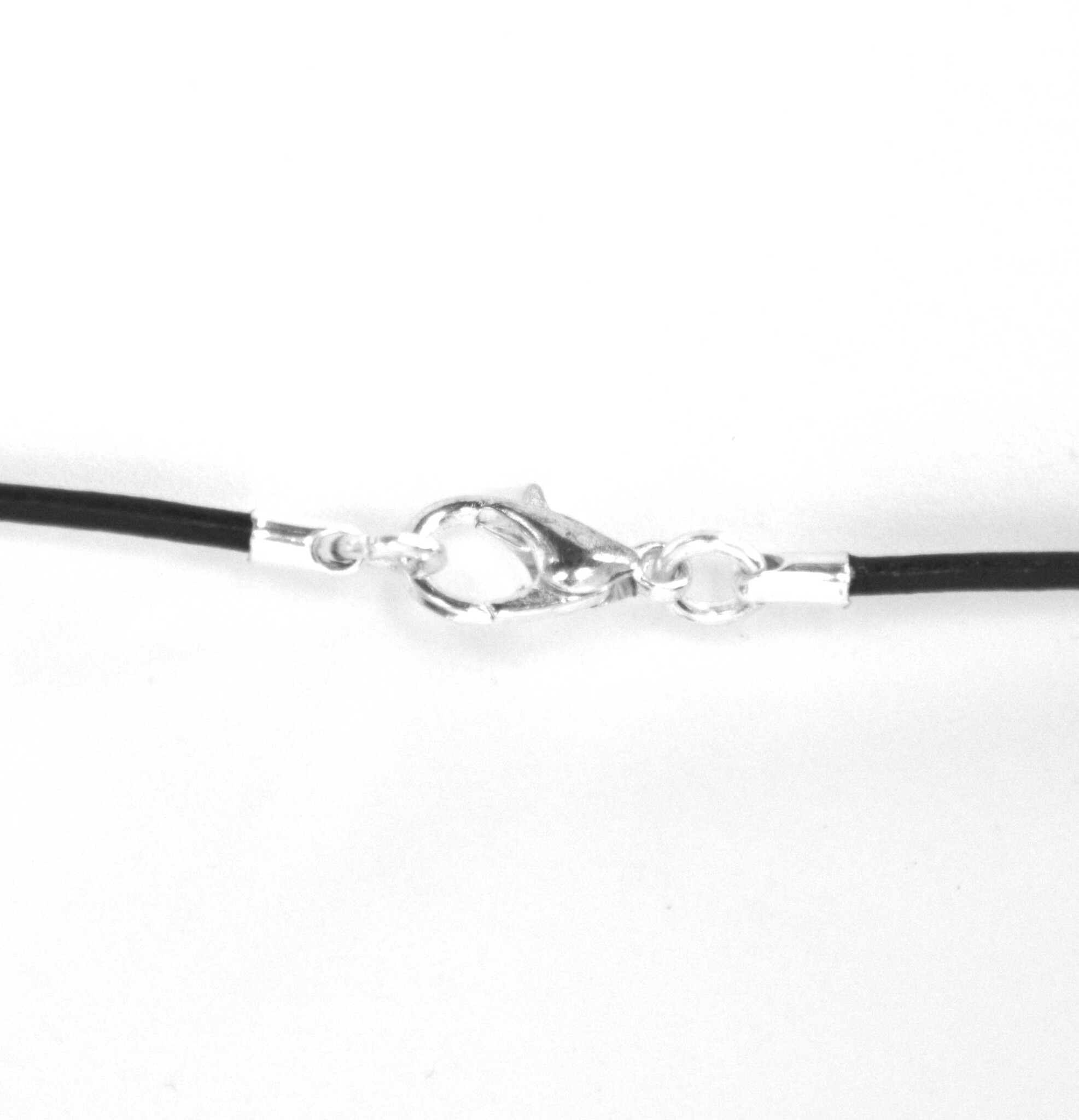 Citrin Trommelstein gebohrt