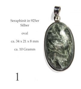 Seraphinit Edelsteinanhänger Abb. 1