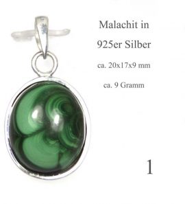 Malachit Edelsteinanhänger Abbildung 1