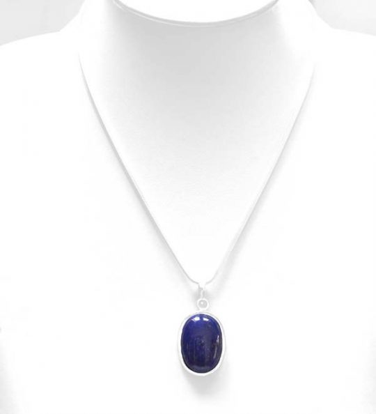 blauer Anhänger Lapislazuli in 925er Silber