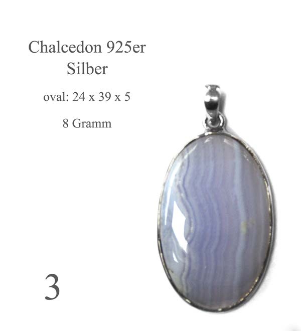 Edelsteinanhänger Chalcedon Abb. 3