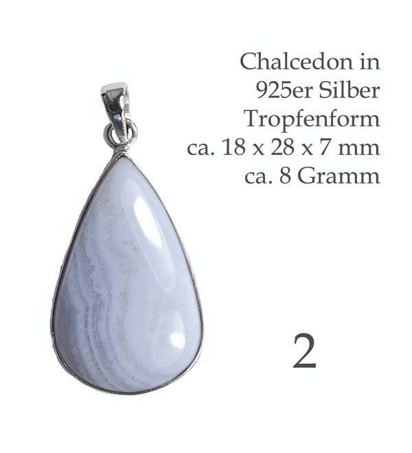 Edelsteinanhänger Chalcedon Abb. 2