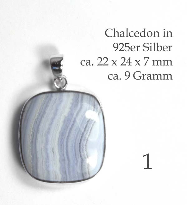 Edelsteinanhänger Chalcedon Abb. 1