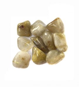 Trommelstein Rutilquarz
