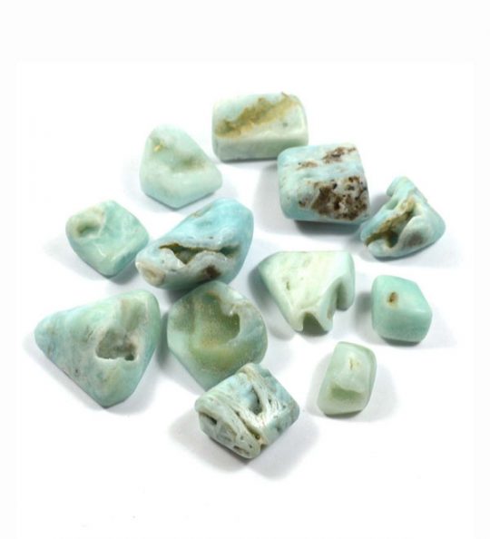 Trommelstein Aragonit blau ca. 1,5 - 3,5 cm