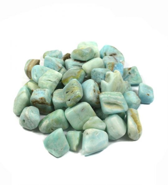 Trommelstein Aragonit blau ca. 1,5 - 3,5 cm