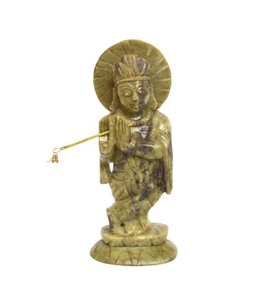 Krishna aus Speckstein 12 cm