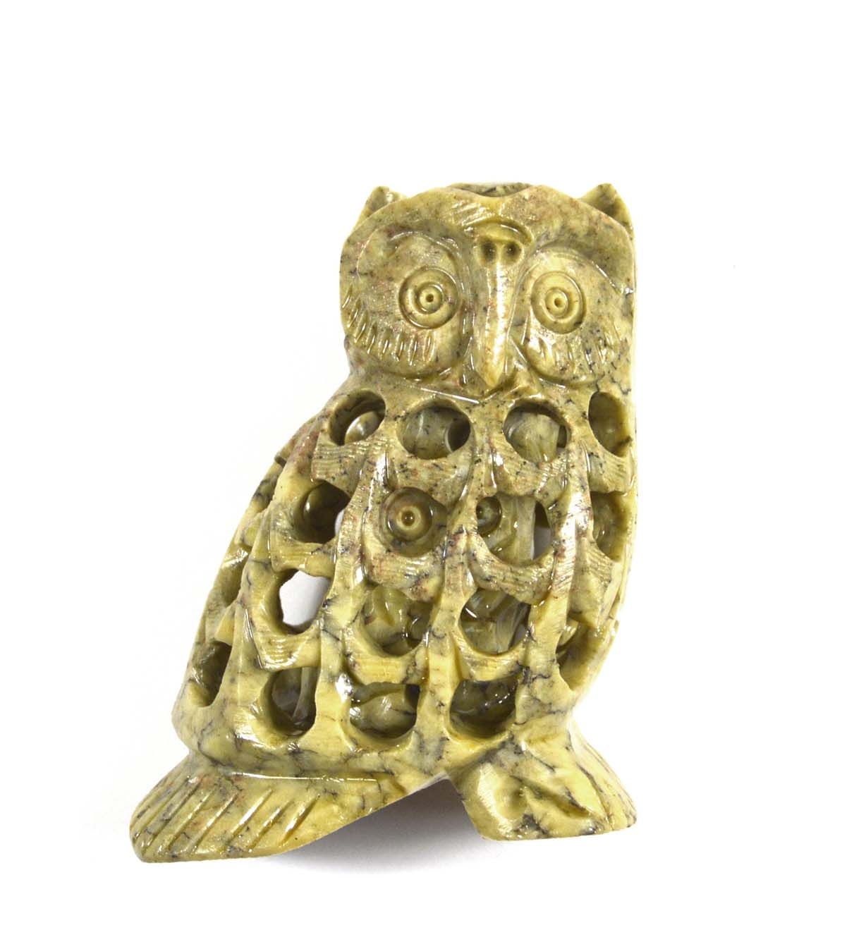 Delfin Undercut 7,5 cm aus Speckstein.