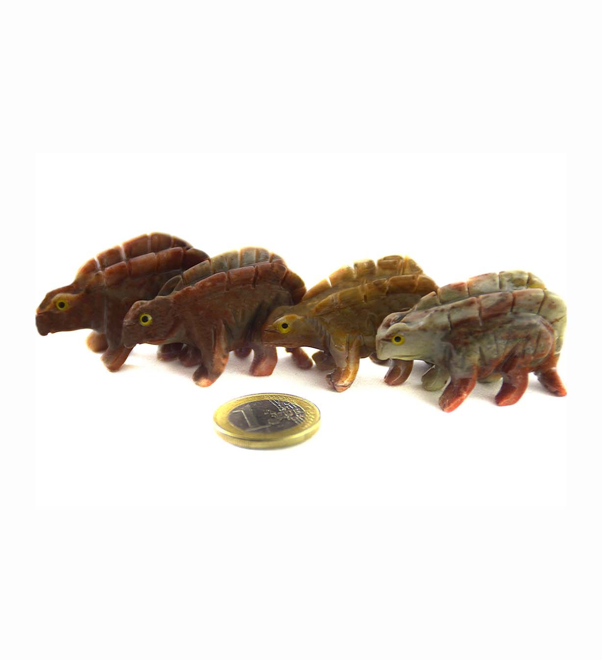 Saurier Stegosaurus Speckstein ca. 33 mm