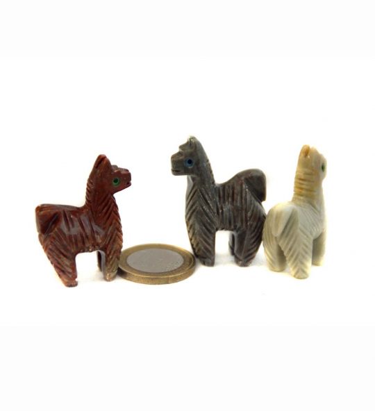 Lama aus Speckstein ca. 3,3 cm.