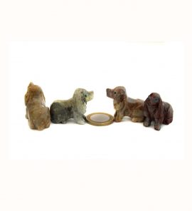 Hund Speckstein ca. 33 mm