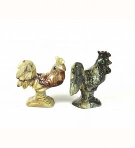 Hahn Speckstein linke Ansicht zwei verschiedenfarbige